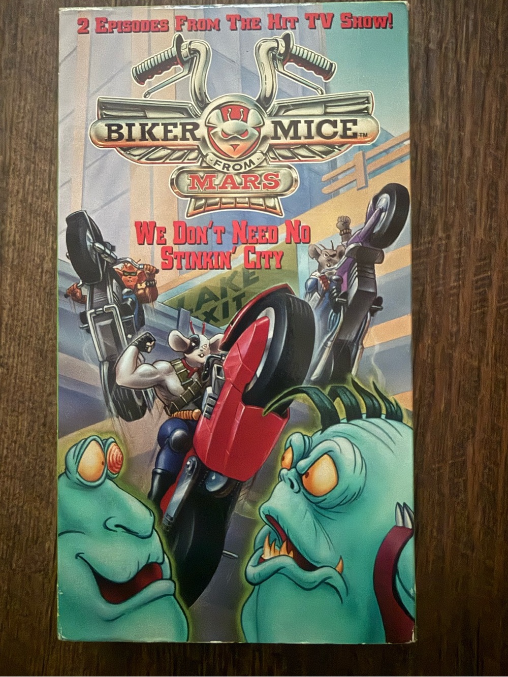 Vintage 1993 Biker Mice from Mars VHS Tape - We Don't Need No Stinkin' City